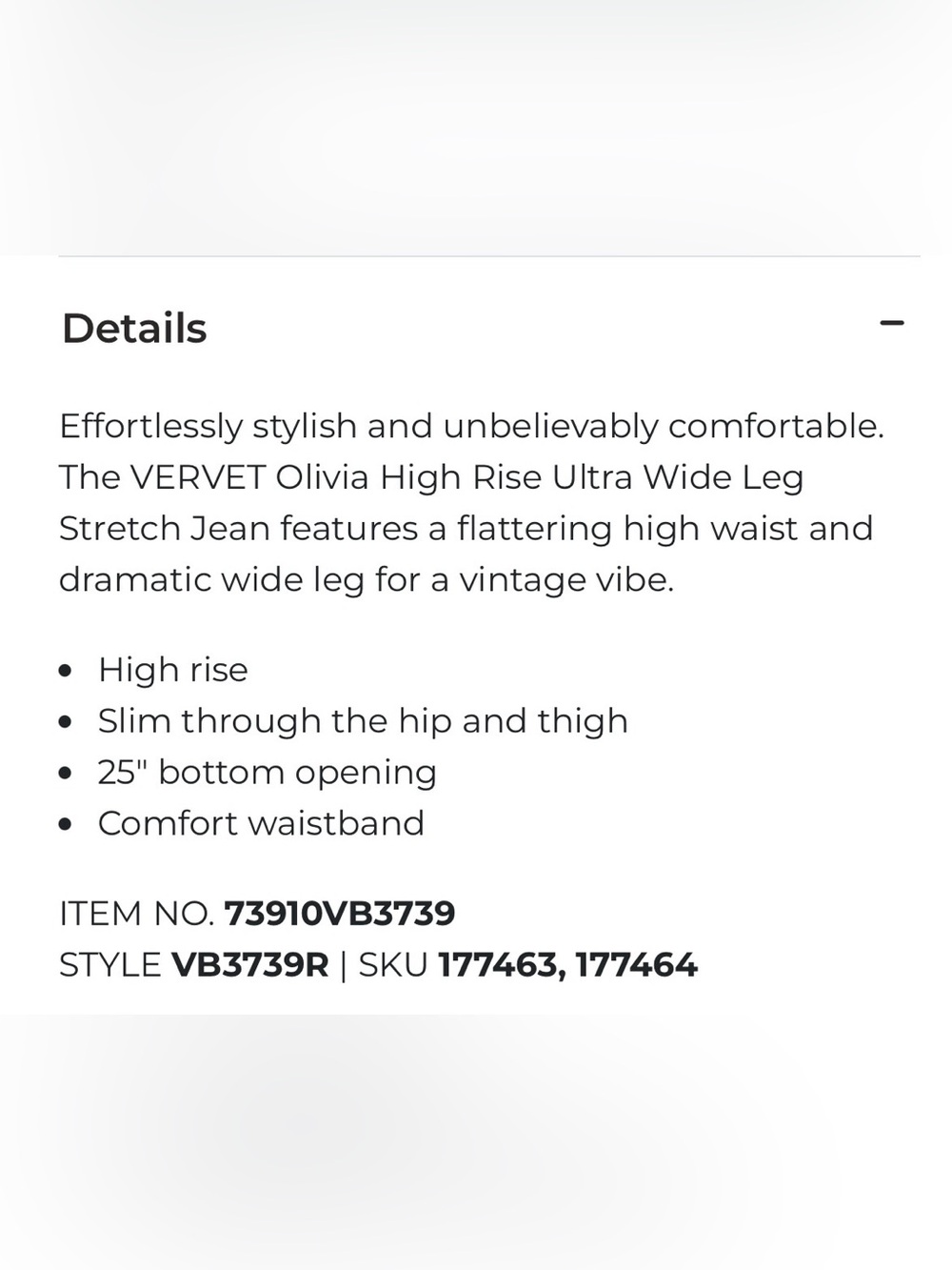 VERVET BY FLYING MONKEY Olivia Ultra Wide Leg Jeans from Buckle - Picture 6 of 9